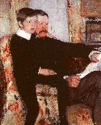 Mary Cassatt Alexander J Cassatt and his son Robert Kelso china oil painting artist